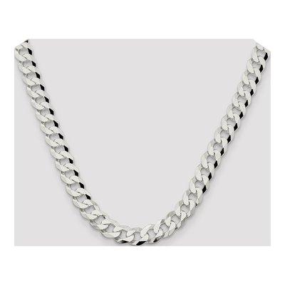Sterling Silver 10.6mm Beveled Curb Chain – view 4