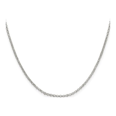 Sterling Silver 2mm Rolo Chain – view 2