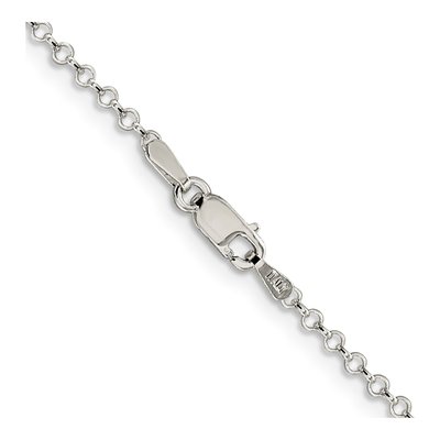 Sterling Silver 2mm Rolo Chain – view 3