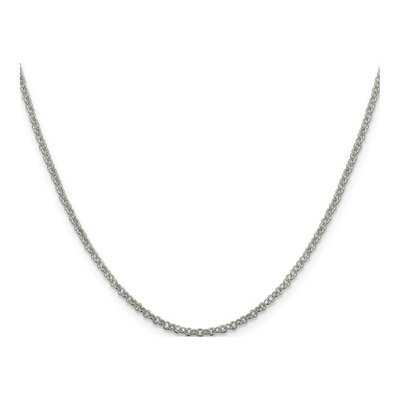 Sterling Silver 2mm Rolo Chain – view 2