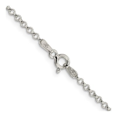 Sterling Silver 2mm Rolo Chain – view 3