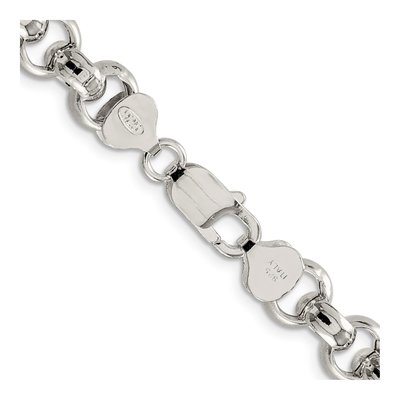 Sterling Silver 9.5mm Semi-Solid Rolo Chain – view 3