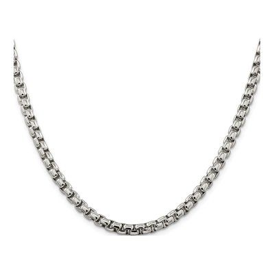 Sterling Silver 5.2mm Round Box Chain – view 2