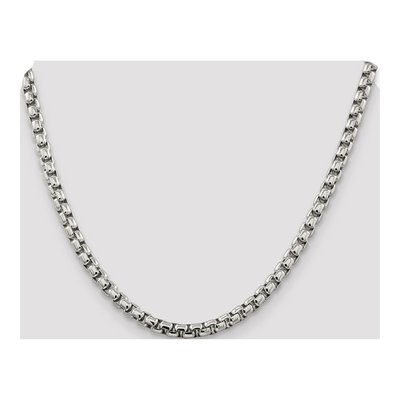 Sterling Silver 5.2mm Round Box Chain – view 4