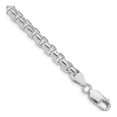 Sterling Silver 5.2mm Round Box Chain