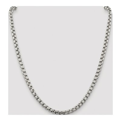 Sterling Silver 5.2mm Round Box Chain – view 4
