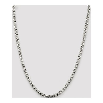 Sterling Silver 5.2mm 24-Inch Round Box Chain – view 4