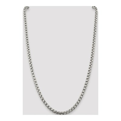 Sterling Silver 5.2mm Round Box Chain – view 4