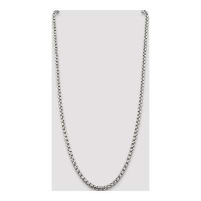 Sterling Silver 5.2mm Round Box Chain – view 4