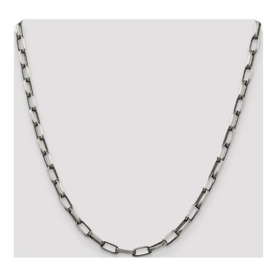 Sterling Silver 4.8mm Antiqued Open Link Chain – view 4