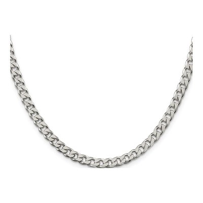 Sterling Silver 5mm Curb Chain – view 2