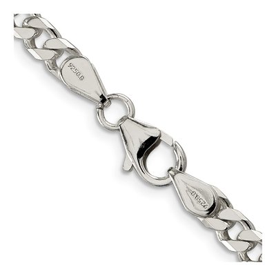 Sterling Silver 5mm Curb Chain – view 3