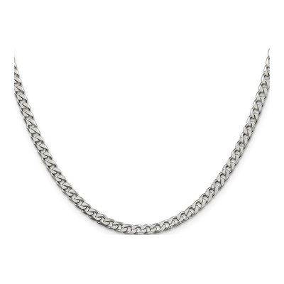 Sterling Silver 3.5mm Curb Chain – view 2