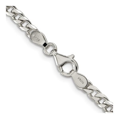 Sterling Silver 3.5mm Curb Chain – view 3