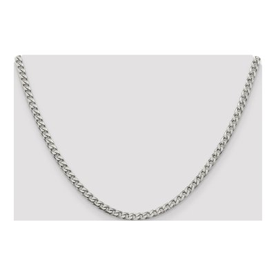 Sterling Silver 3.5mm Curb Chain – view 4