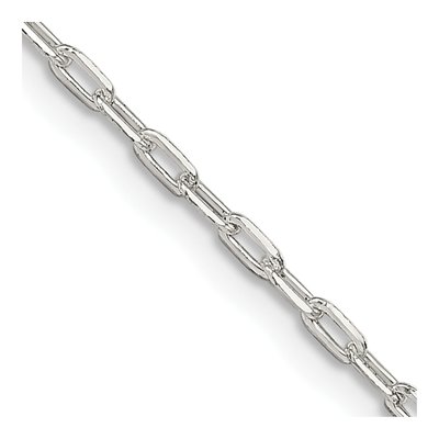 Sterling Silver 1.75mm Elongated Open Cable Chain