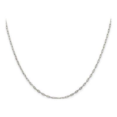 Sterling Silver 1.75mm Elongated Open Cable Chain – view 2