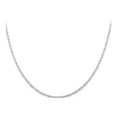 Sterling Silver 2mm Elongated Open Cable Chain – view 2