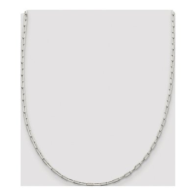 Sterling Silver 2mm Elongated Open Cable Chain – view 4
