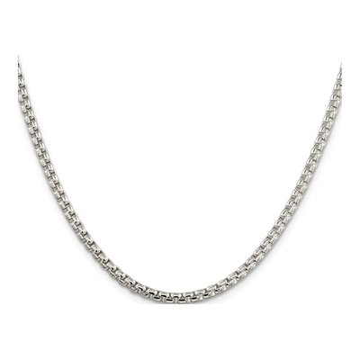 Sterling Silver 3.6mm Round Box Chain – view 2