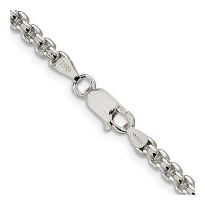 Sterling Silver 3.6mm Round Box Chain – view 3
