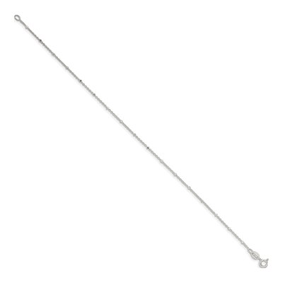 Sterling Silver 1.25mm Rolo Chain Anklet – view 2