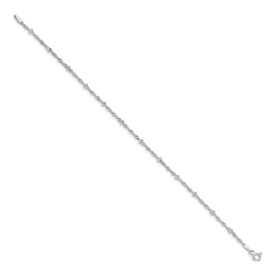 Sterling Silver 2.5mm Singapore Chain Bracelet – view 2