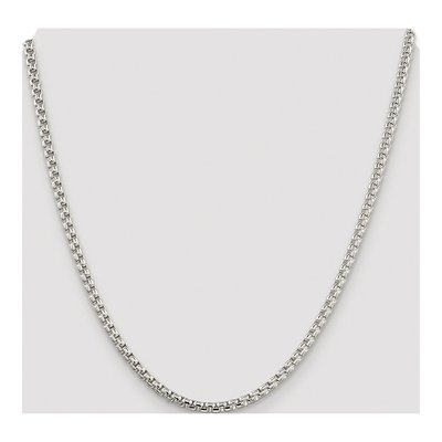 Sterling Silver 3.6mm Round Box Chain – view 4