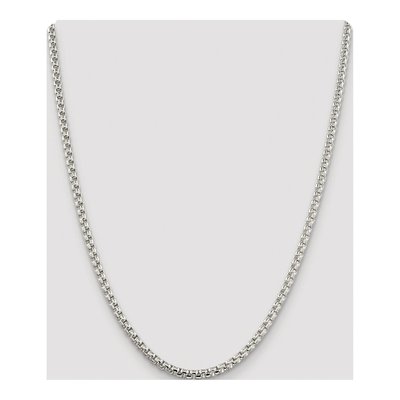 Sterling Silver 3.6mm Round Box Chain – view 4