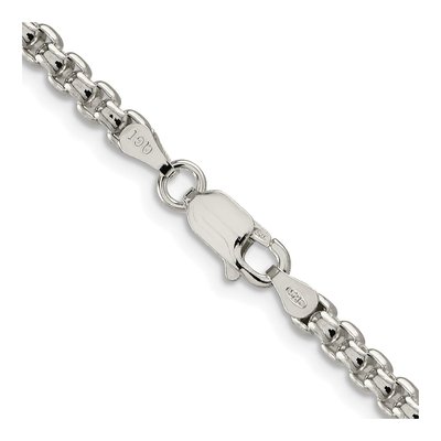 Sterling Silver 3.6mm Round Box Chain – view 3