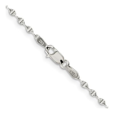 Sterling Silver 1.75mm Fancy Wave Flat Chain – view 3