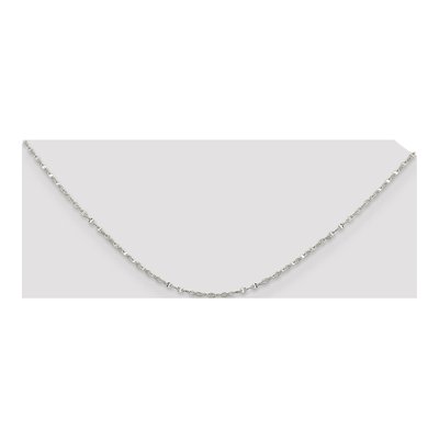 Sterling Silver 1.75mm Fancy Wave Flat Chain – view 4