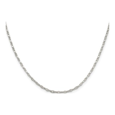 Sterling Silver 2.25mm Fancy Wave Flat Chain – view 2