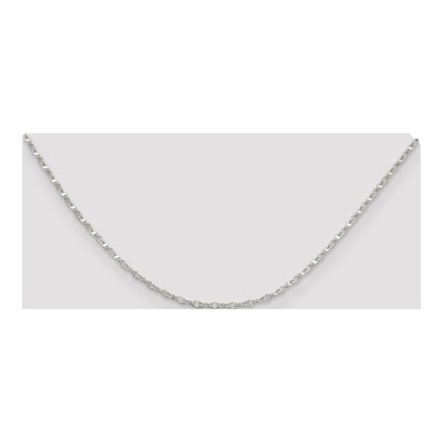 Sterling Silver 2.25mm Fancy Wave Flat Chain – view 4