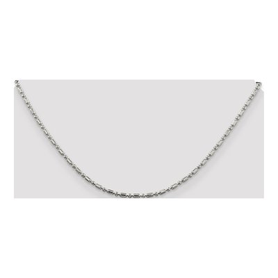 Sterling Silver 2mm Beaded Chain – view 4
