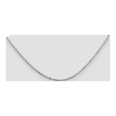 Sterling Silver 2mm Flat Cable Chain – view 4