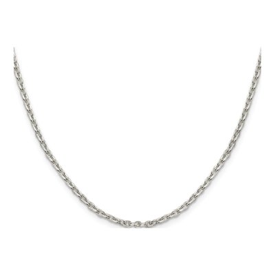 Sterling Silver 2.75mm Flat Cable Chain – view 2