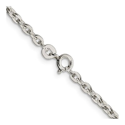 Sterling Silver 2.75mm Flat Cable Chain – view 3