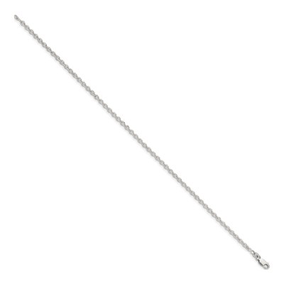 Sterling Silver 2.75mm Flat Cable Chain Bracelet – view 2