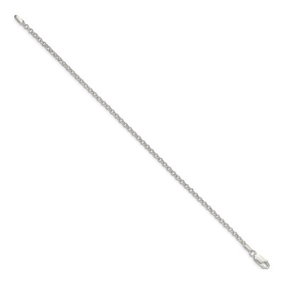 Sterling Silver 2.8mm Rolo Chain Bracelet – view 2