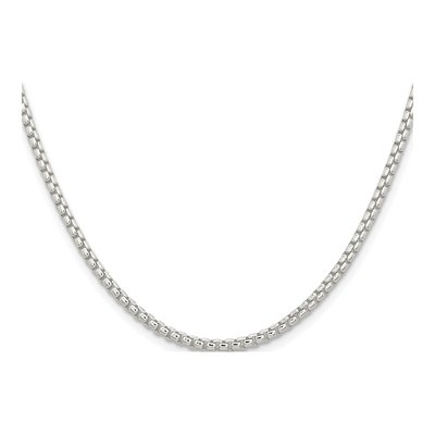 Sterling Silver 2.6mm Round Box Chain – view 2