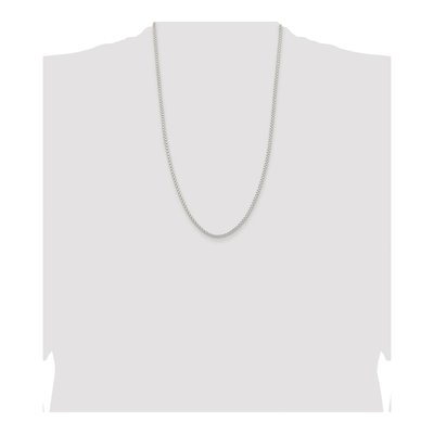 Sterling Silver 2.6mm Round Box Chain – view 4