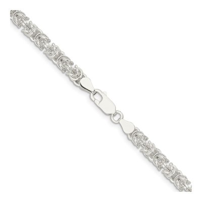 Sterling Silver 4.75mm Byzantine Chain – view 3