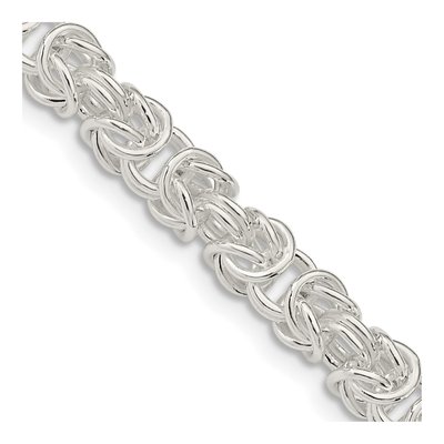 Sterling Silver 5.5mm Byzantine Chain