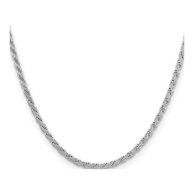 Sterling Silver 3.65mm Flat Rope Chain – view 2