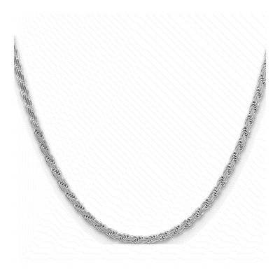 Sterling Silver 3.65mm Flat Rope Chain – view 3