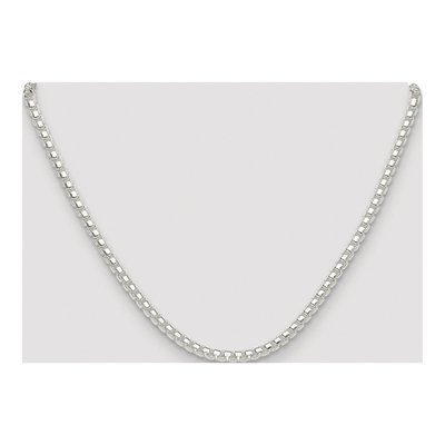 Sterling Silver 4mm Round Box Chain – view 4