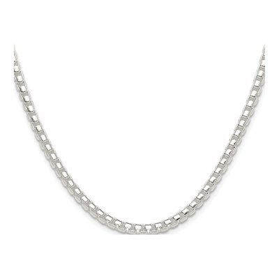 Sterling Silver 4mm Round Box Chain – view 2