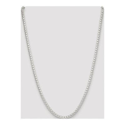 Sterling Silver 4mm Round Box Chain – view 4
