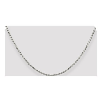Sterling Silver 2.25mm Flat Rope Chain – view 4